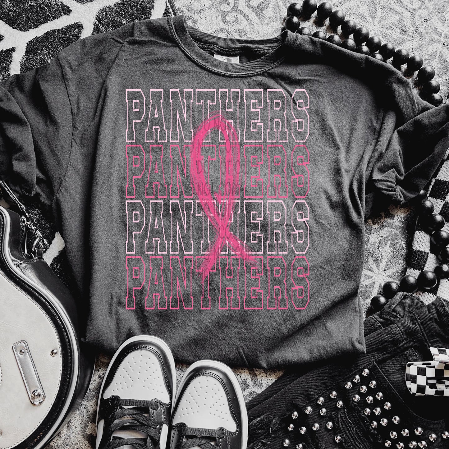 Panthers Breast Cancer Sublimation or DTF Transfers