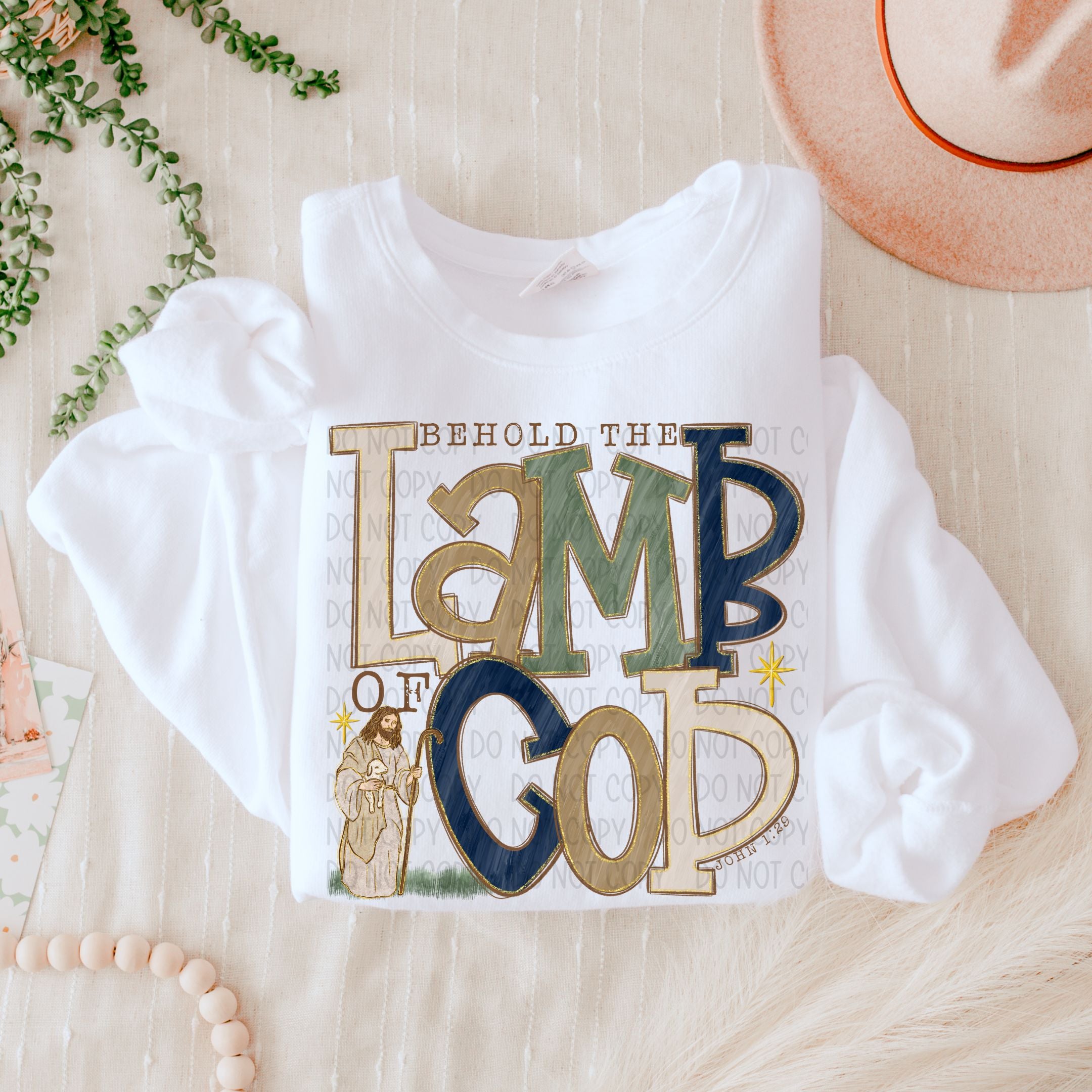 Lamb of God Sublimation or DTF Transfer