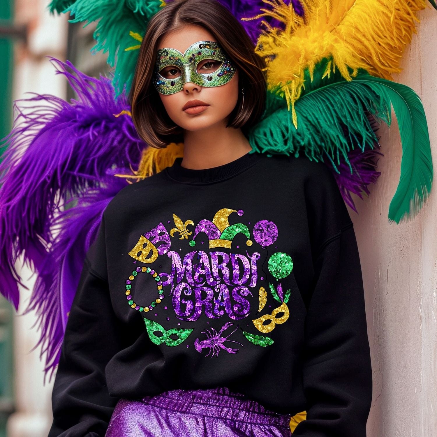 Mardi Gras Sublimation or DTF Transfers