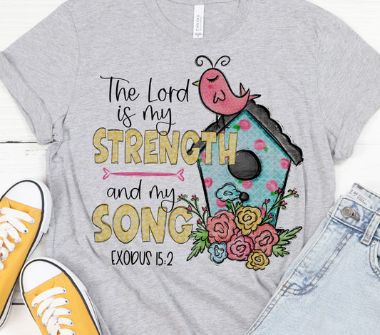 The Lord is my Strength Sublimation or DTF Transfer