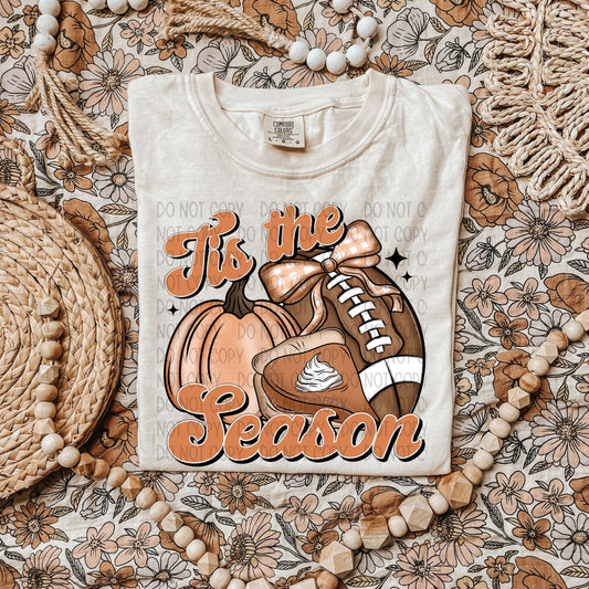 Tis the Season Football Sublimation or DTF Transfers