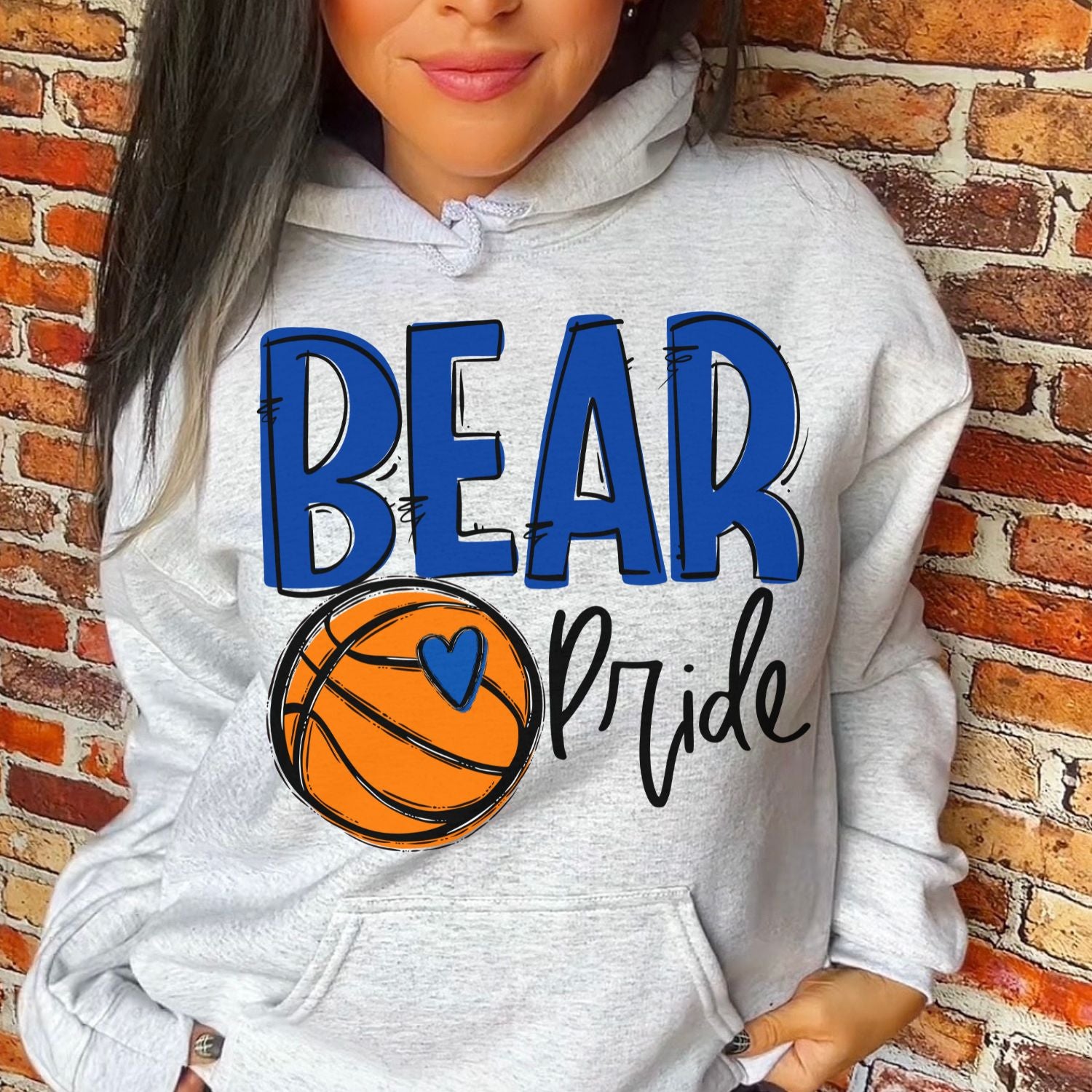 Bear Pride Basketball (any color or sport) Sublimation or DTF Transfers