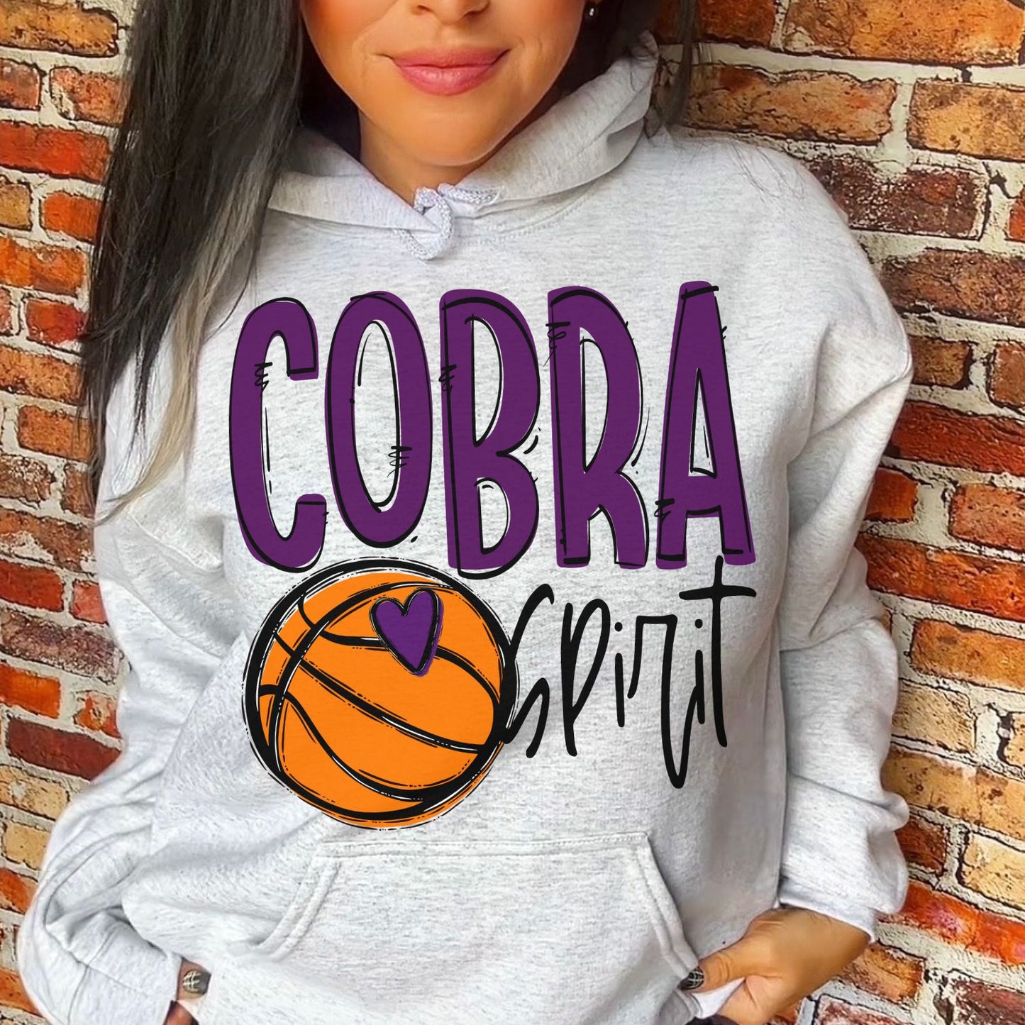 Cobra Spirit Basketball Sublimation or DTF Transfers