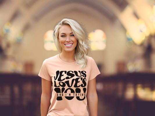 Jesus love you and I'm trying Sublimation or DTF Transfers