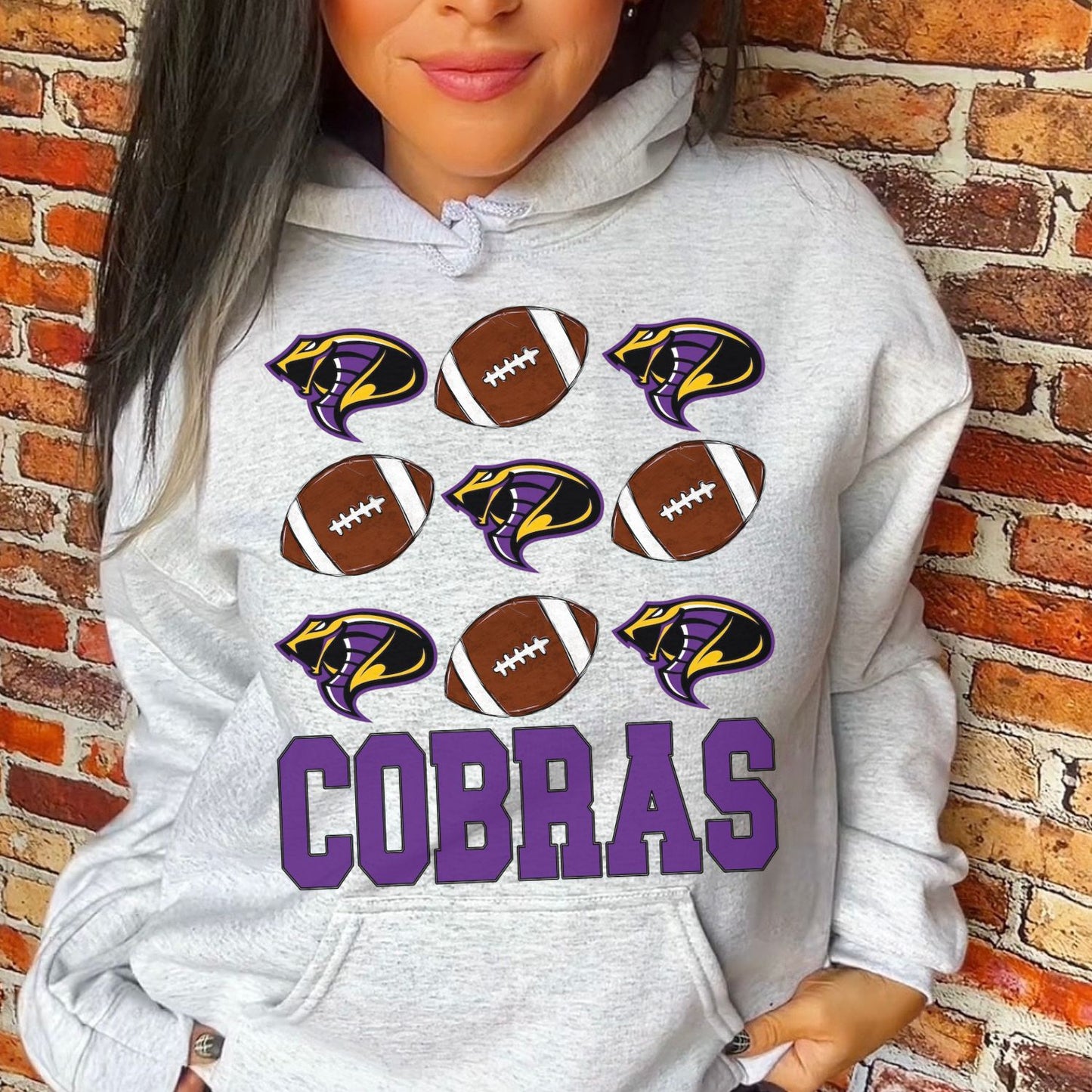 Cobras Football Sublimation or DTF Transfers