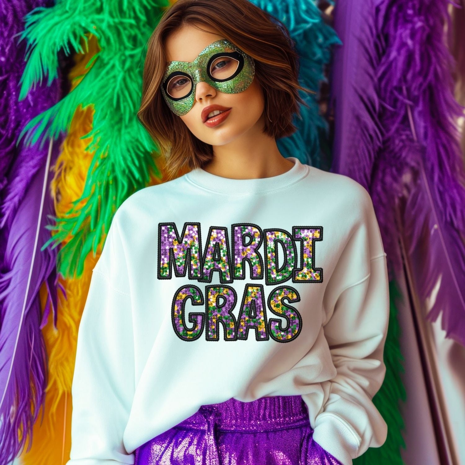 Mardi Gras Sublimation or DTF Transfers