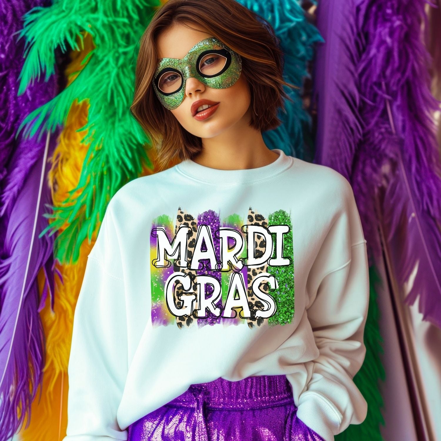 Mardi Gras Sublimation or DTF Transfers