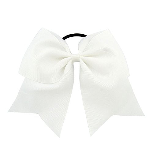 Hair Bows 8" White