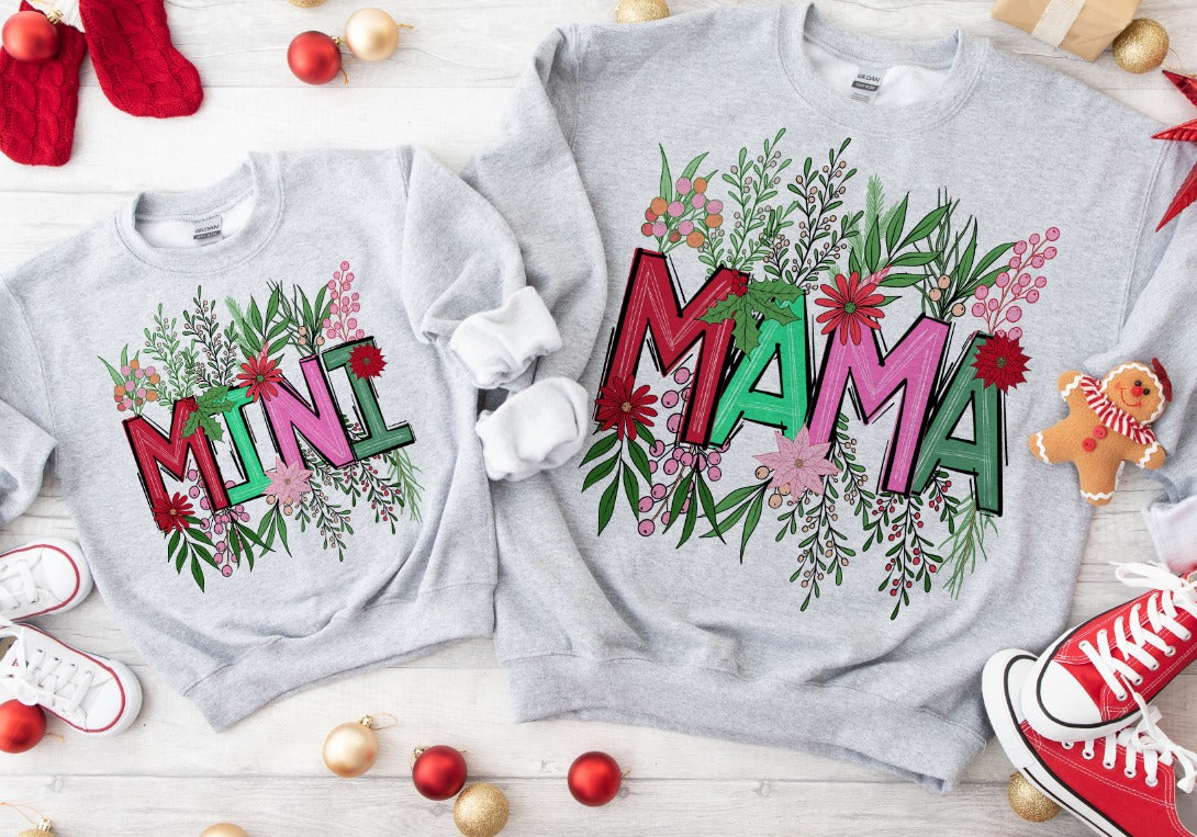 Mama Mini Floral,  DTF Ready to Press transfer