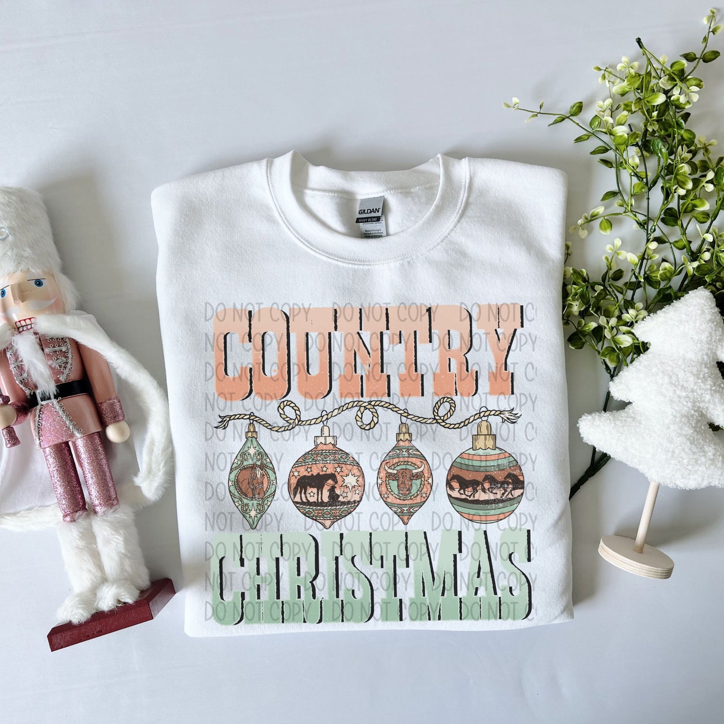 Country Christmas Sublimation or DTF Transfer