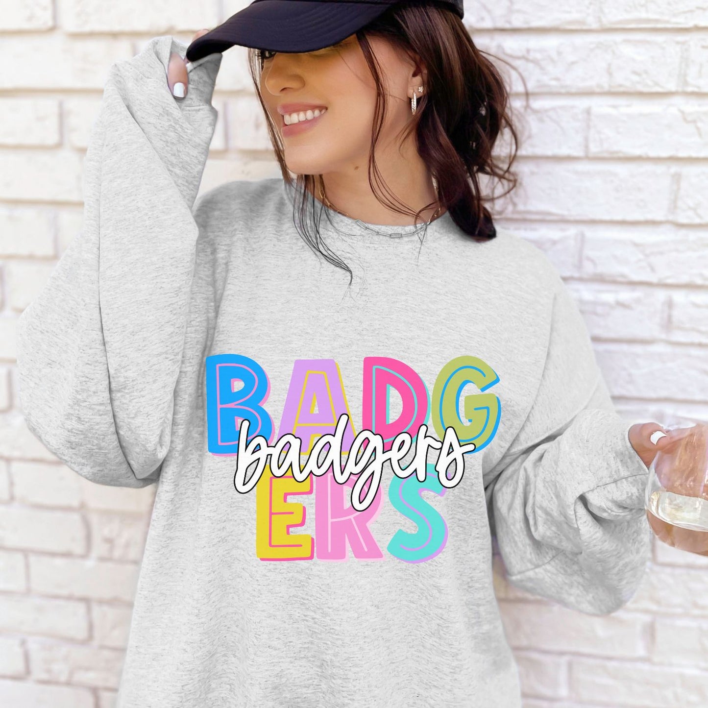 Badgers Big and Bright Sublimation or DTF Transfer