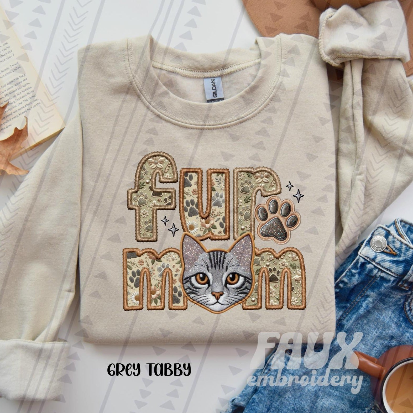 Cat Mom - Pick your cat, Ready to Press Sublimation or DTF Transfer