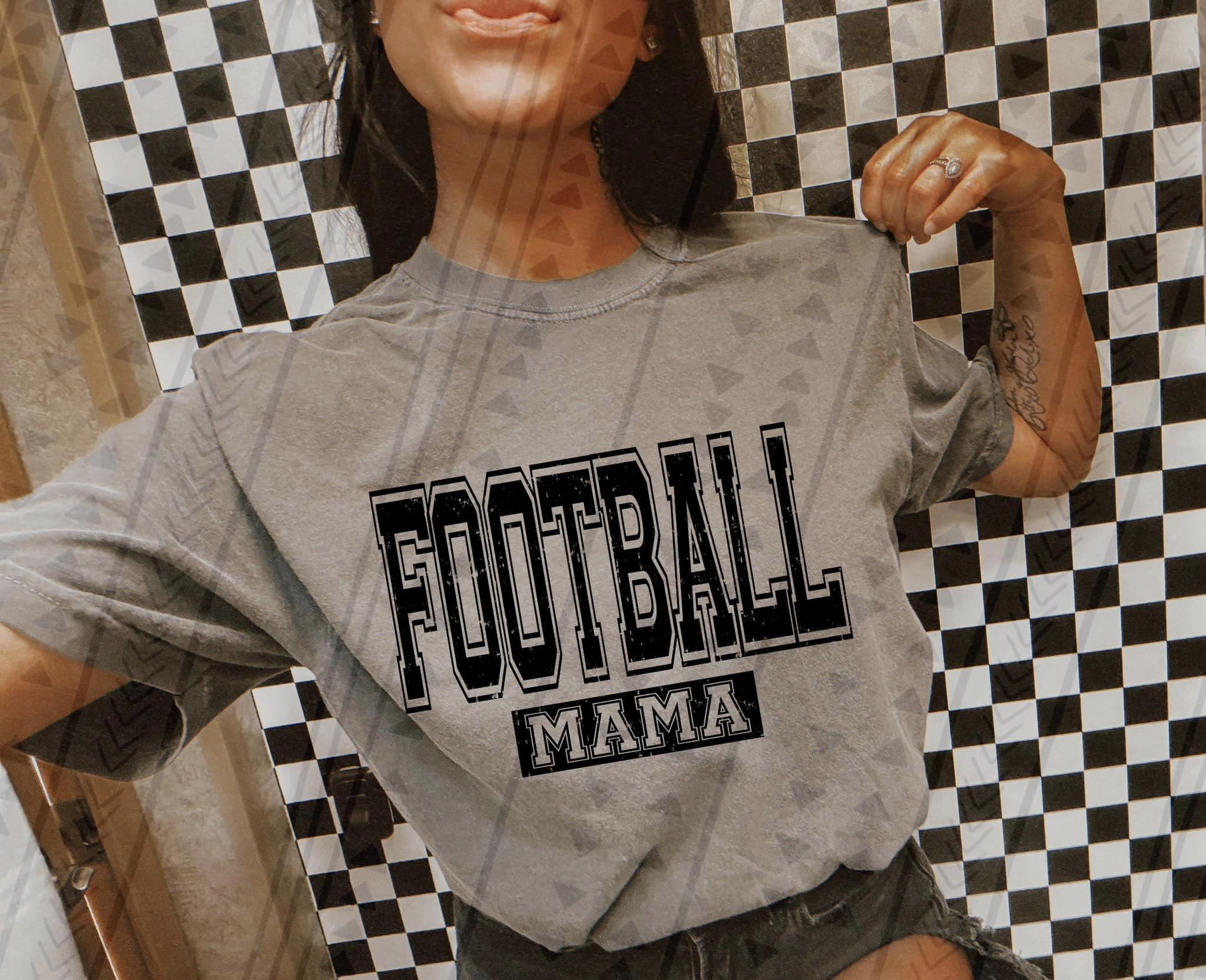 Football Mama School Spirit Sublimation or DTF Transfer