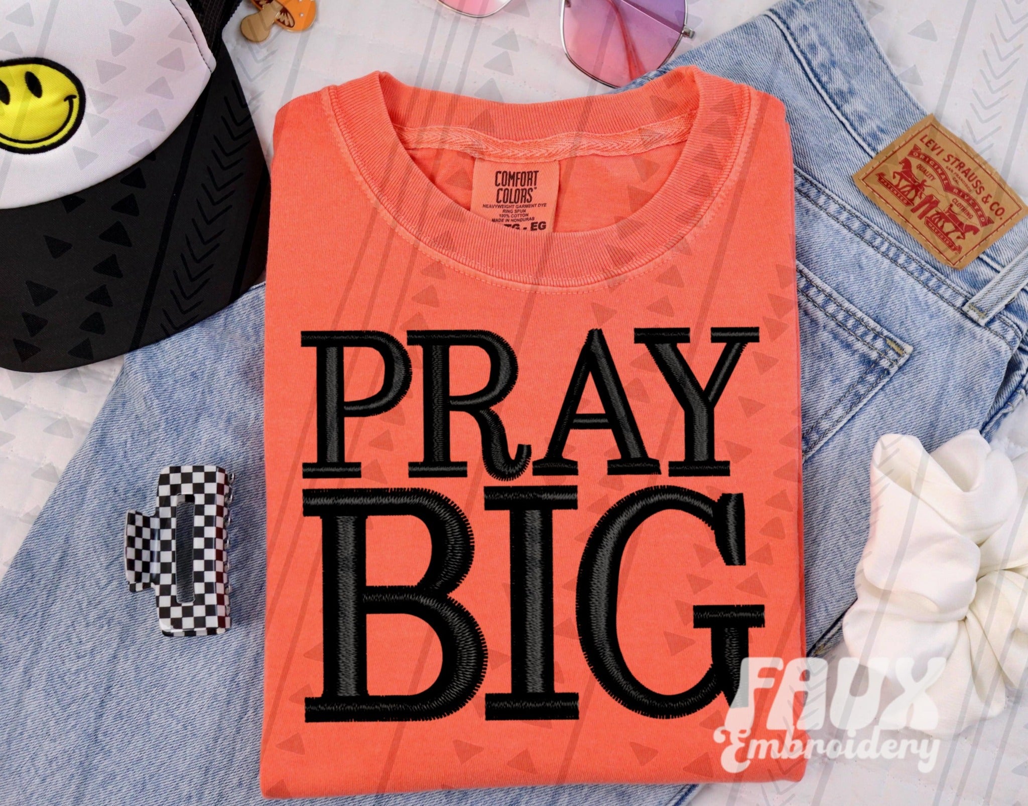 Pray Big Sublimation or DTF Transfers