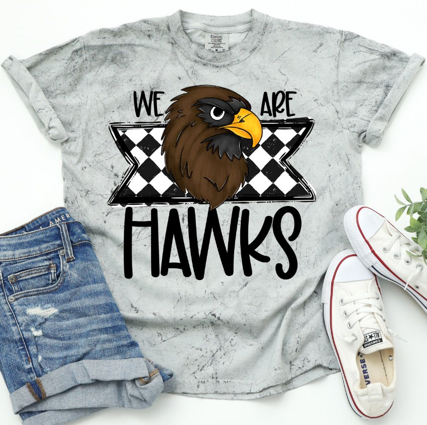 Hawks School Spirit Sublimation or DTF Transfer