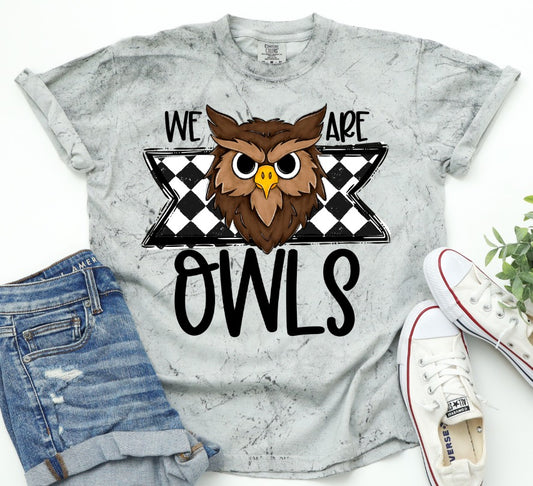 Owls School Spirit Sublimation or DTF Transfer