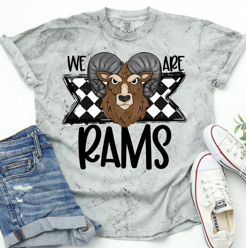 Rams School Spirit Sublimation or DTF Transfer