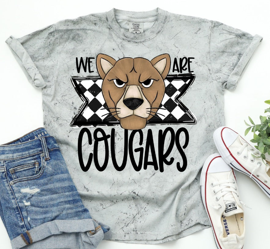 Cougars School Spirit Sublimation or DTF Transfer