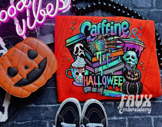 Caffeine Halloween Sublimation or DTF Transfers