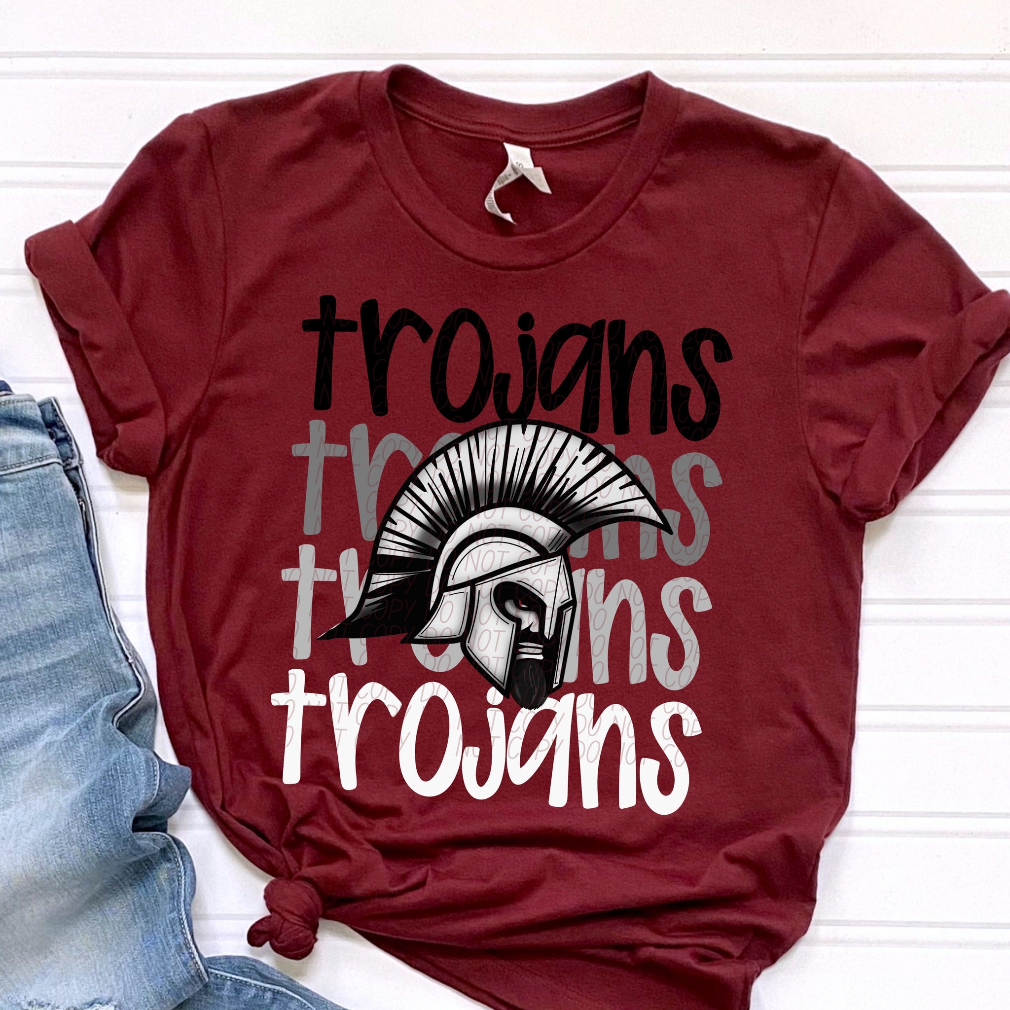 Trojans Sublimation or DTF Transfers