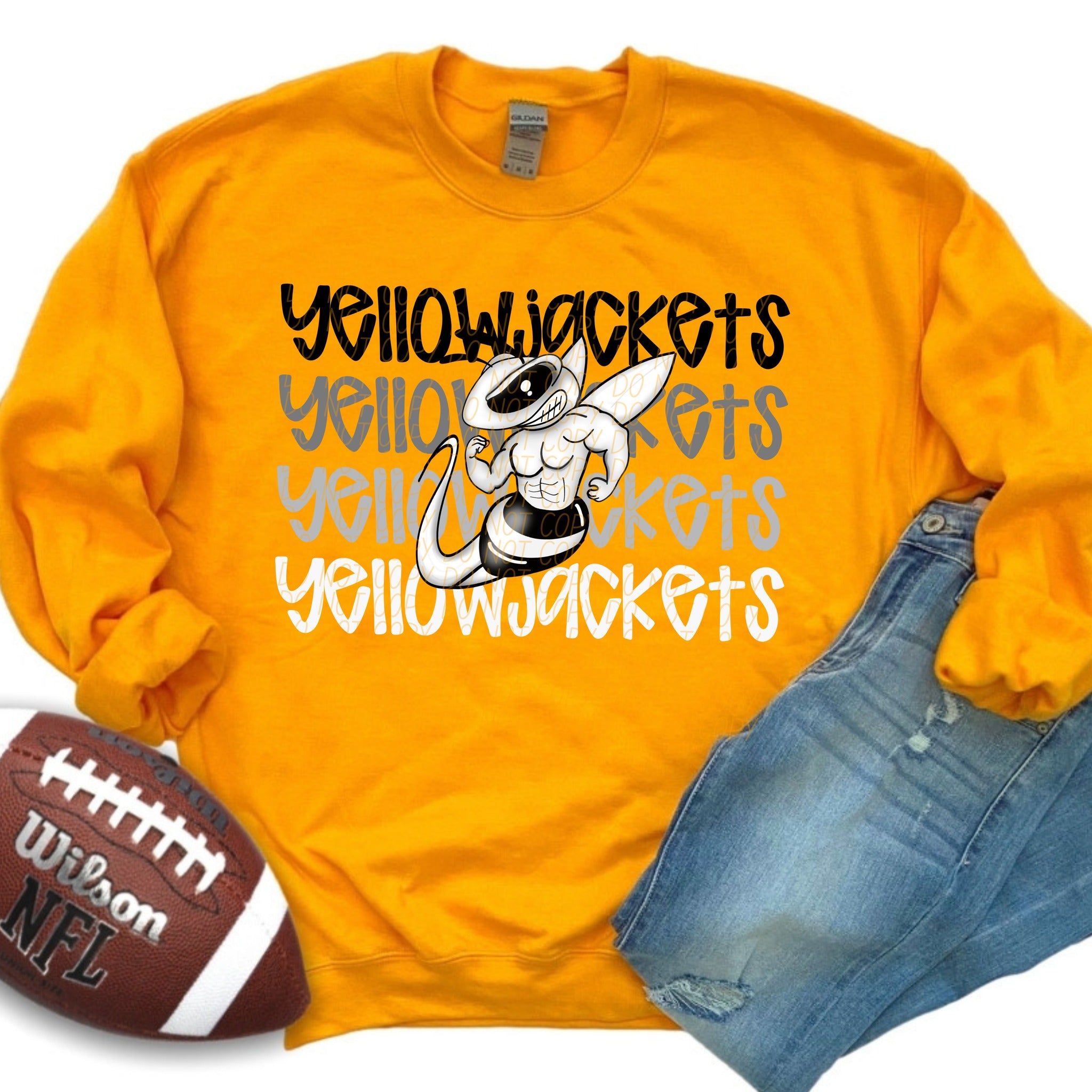 Yellowjackets Sublimation or DTF Transfers