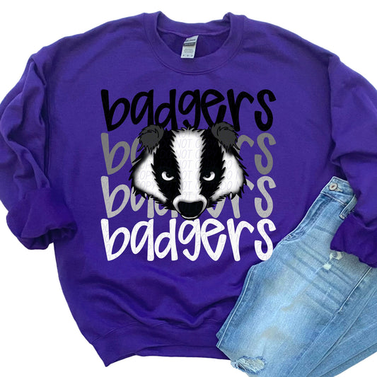 Badgers Sublimation or DTF Transfers