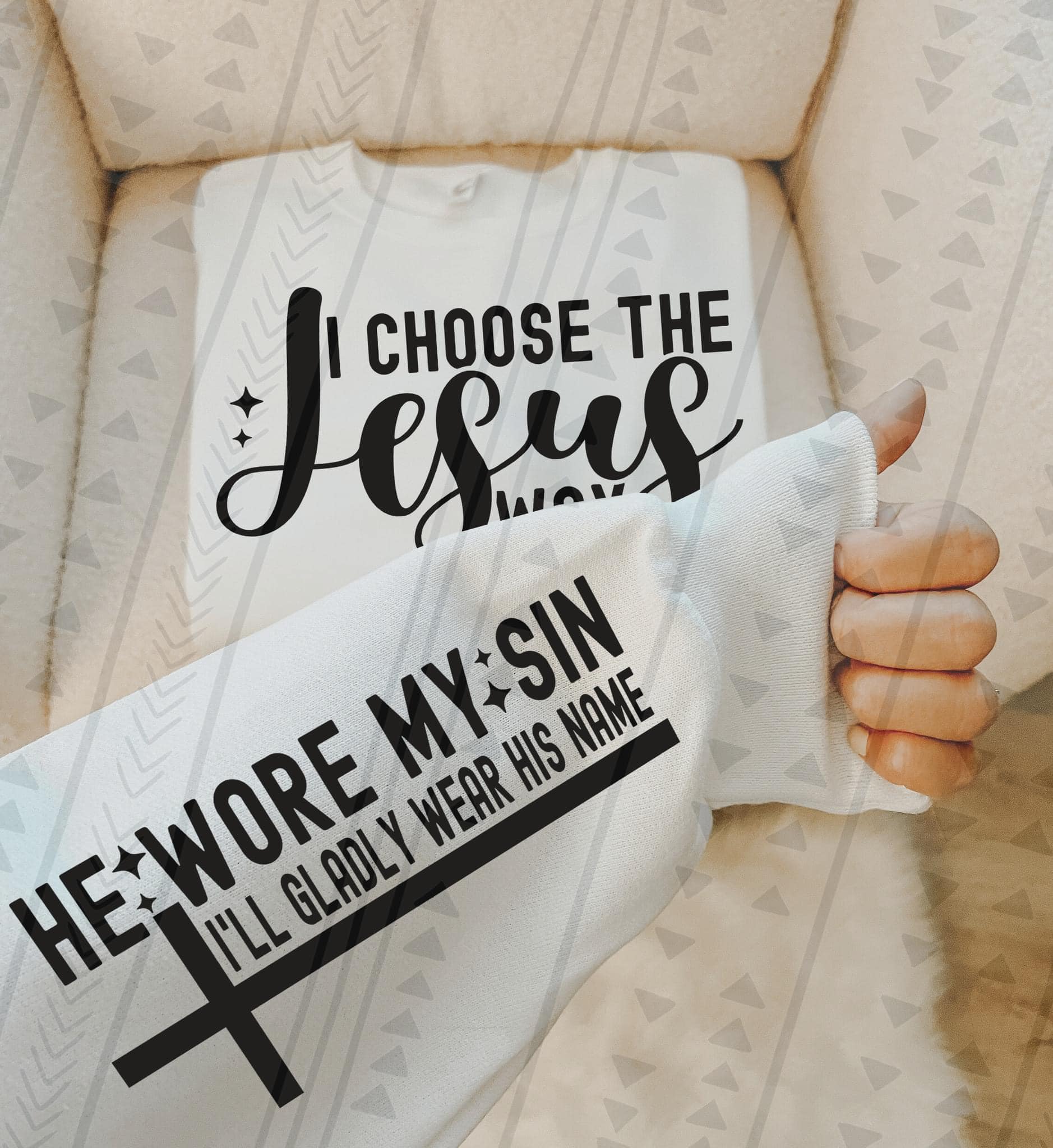 I choose the Jesus Way Sublimation or DTF Transfers