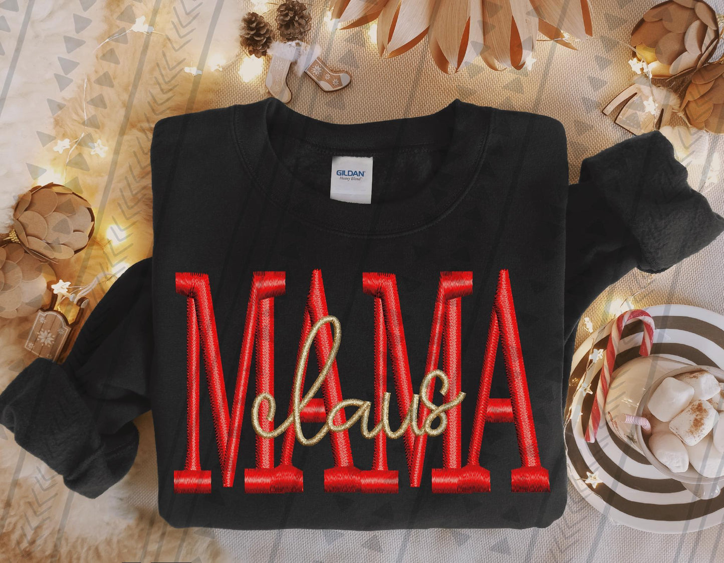 Mama Claus Sublimation or DTF Transfers