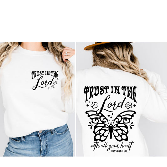 Trust in the Lord with Pocket Sublimation or DTF Transfers