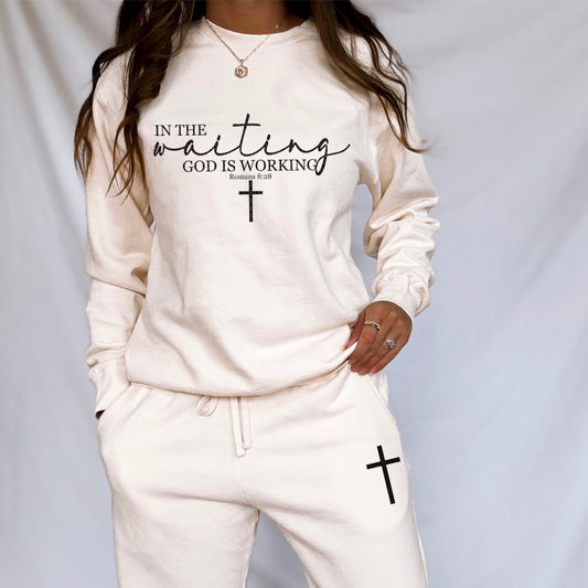 In the Waiting God is Working Sublimation or DTF Transfers