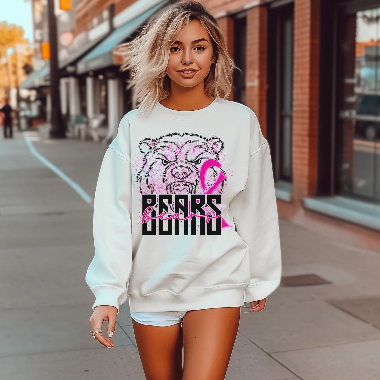 Pink Bears Sublimation or DTF Transfers