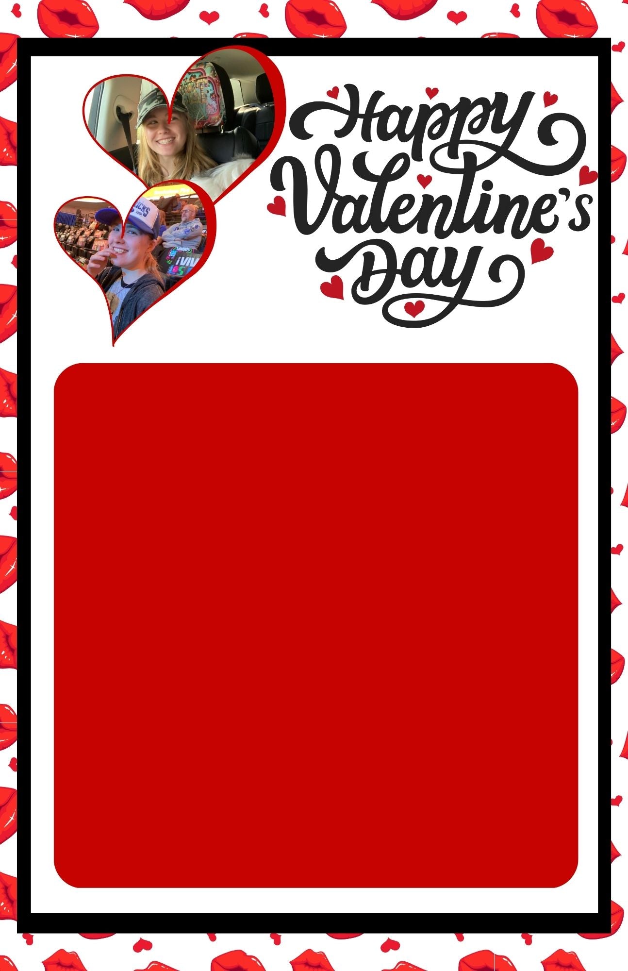 Custom Heart 11X17 Treat Stickers for Poster Boards