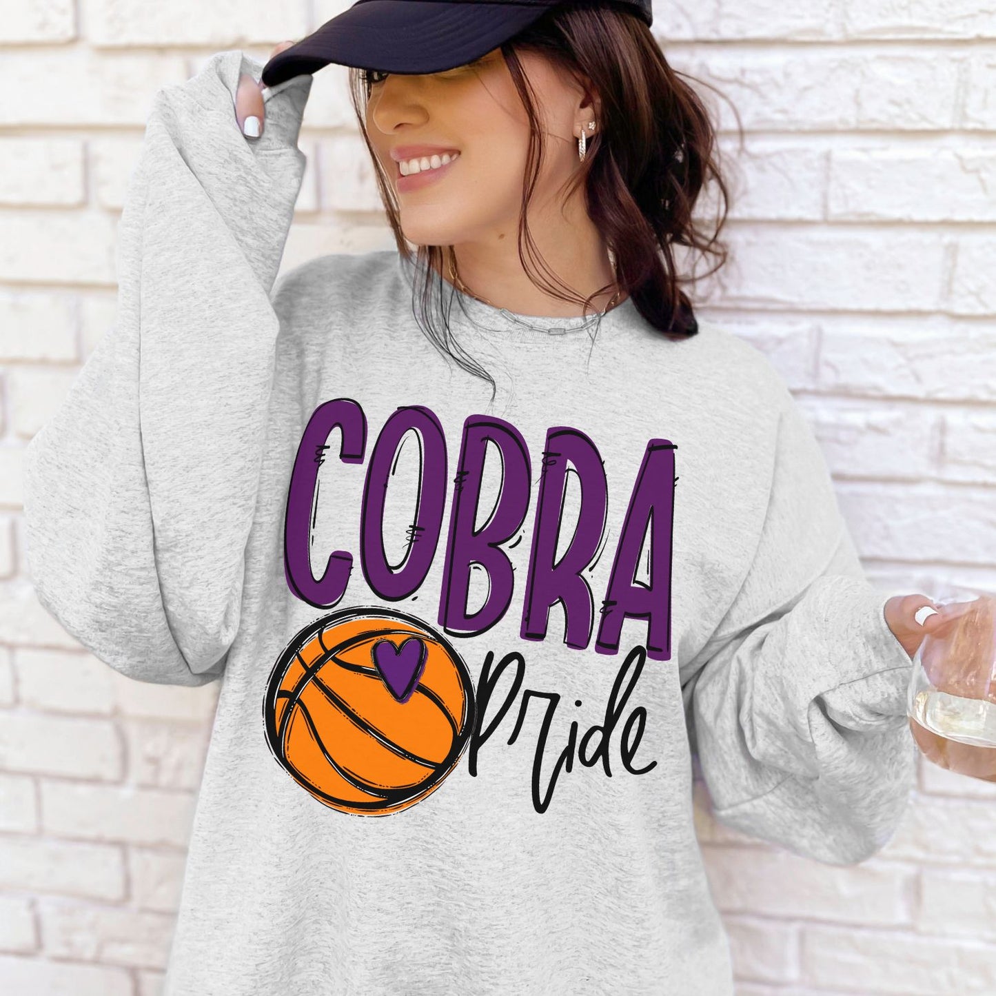 Cobra Pride Basketball Sublimation or DTF Transfers