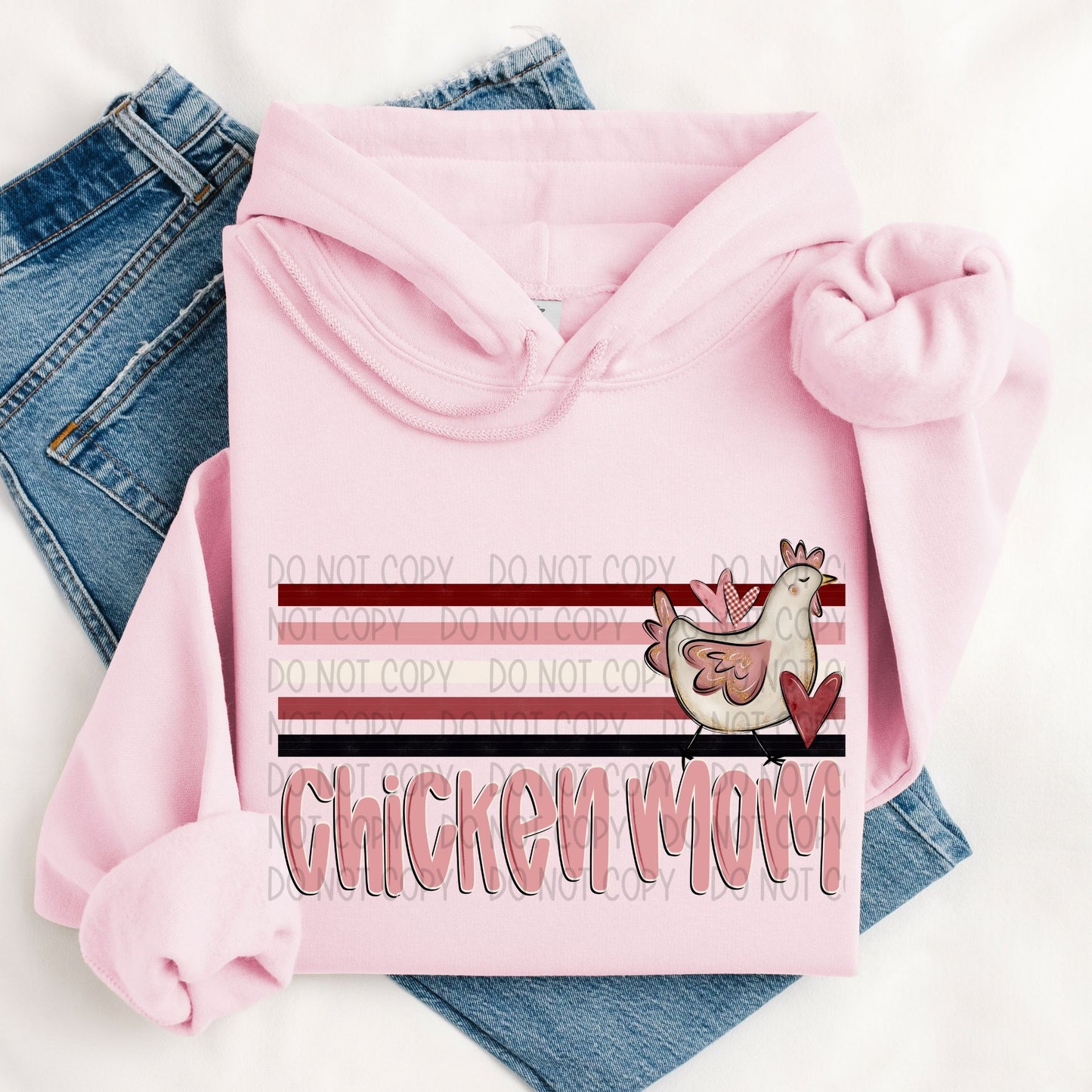 Chicken Mom Valentine Sublimation or DTF Transfers