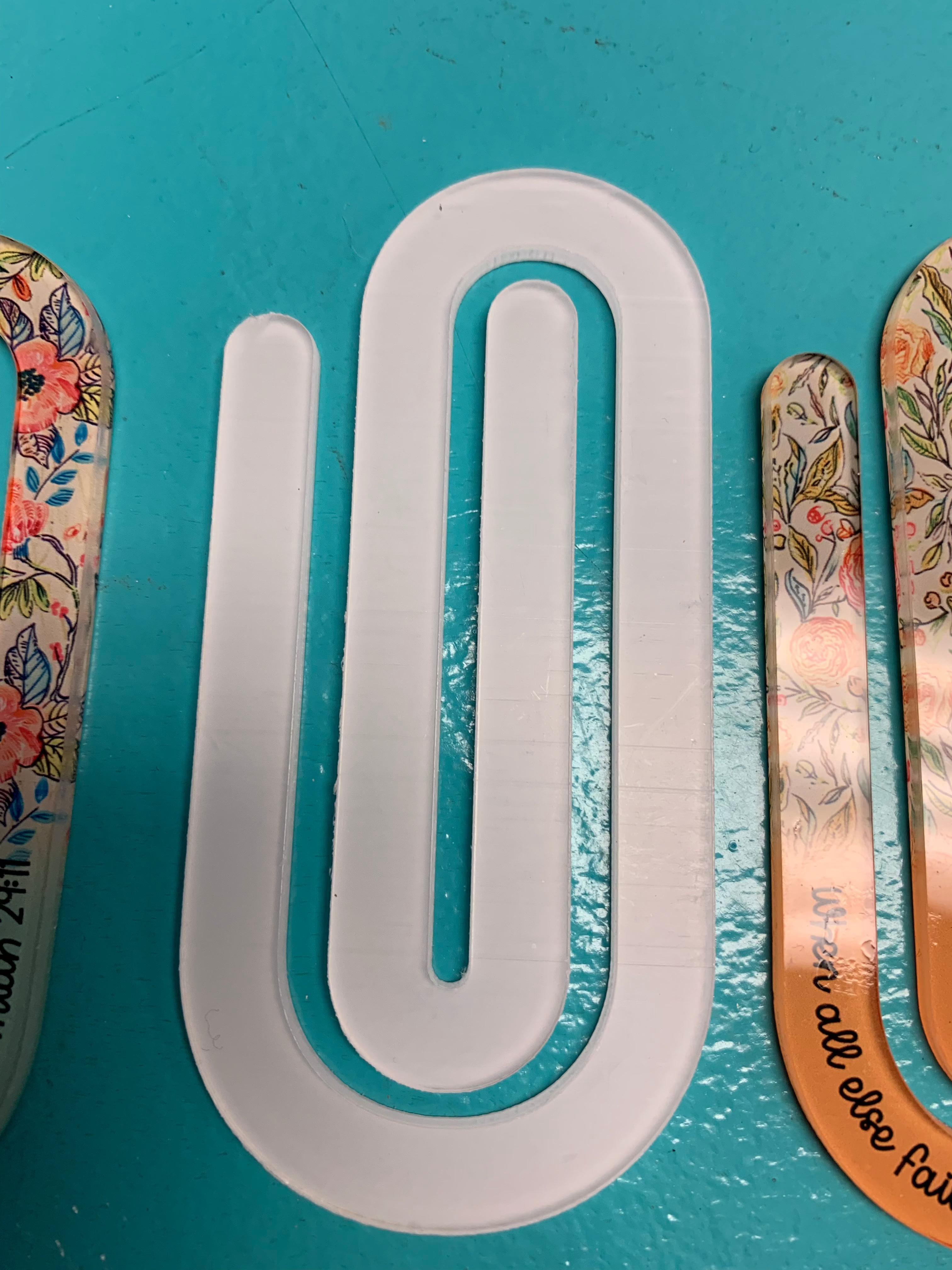 Sublimation Paper Clip Bookmarks