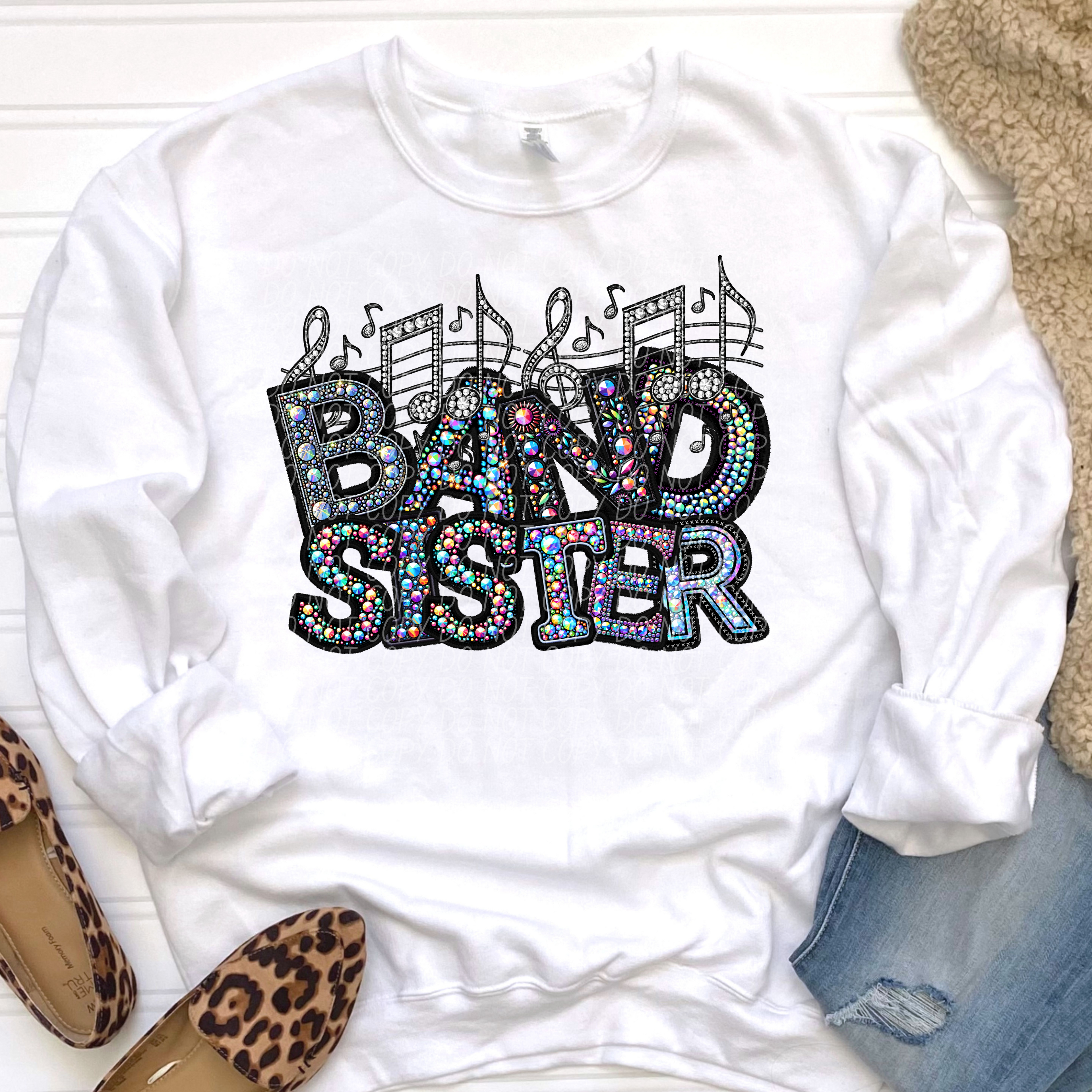 Band Sister Sublimation or DTF Transfers