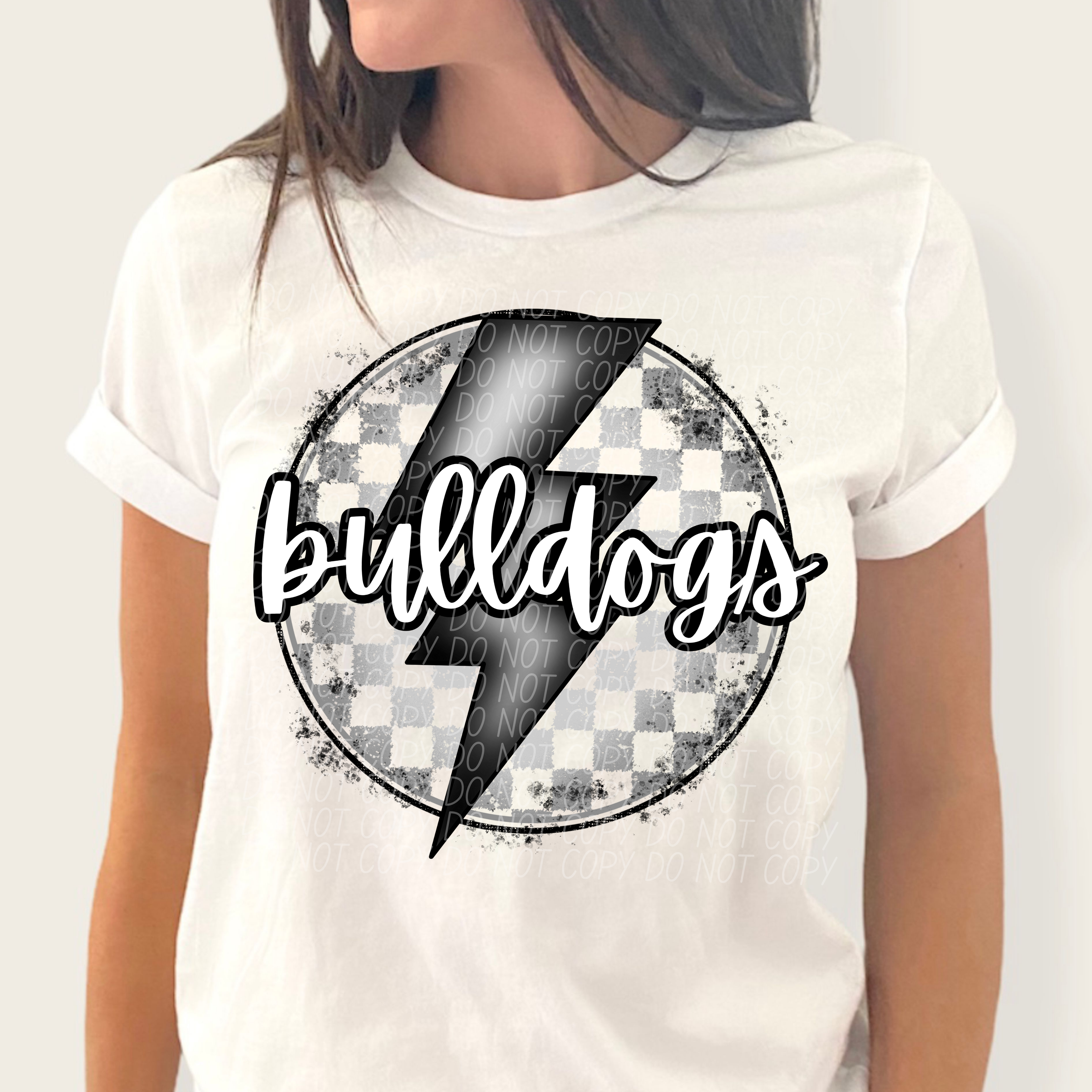 Bulldog School Spirit Sublimation or DTF Transfer