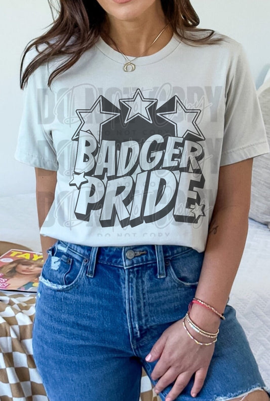 Badgers School Spirit Sublimation or DTF Transfer