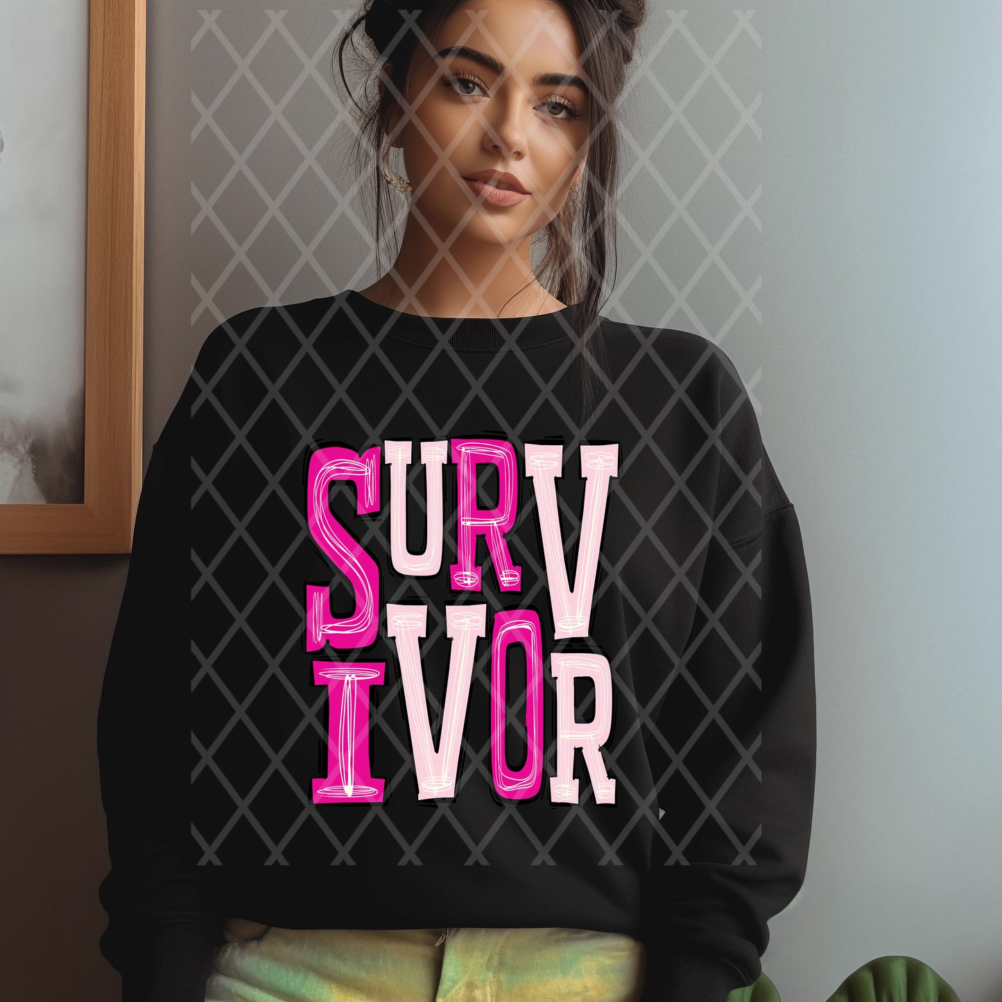 Breast Cancer Survivor, Sublimation or DTF Transfer