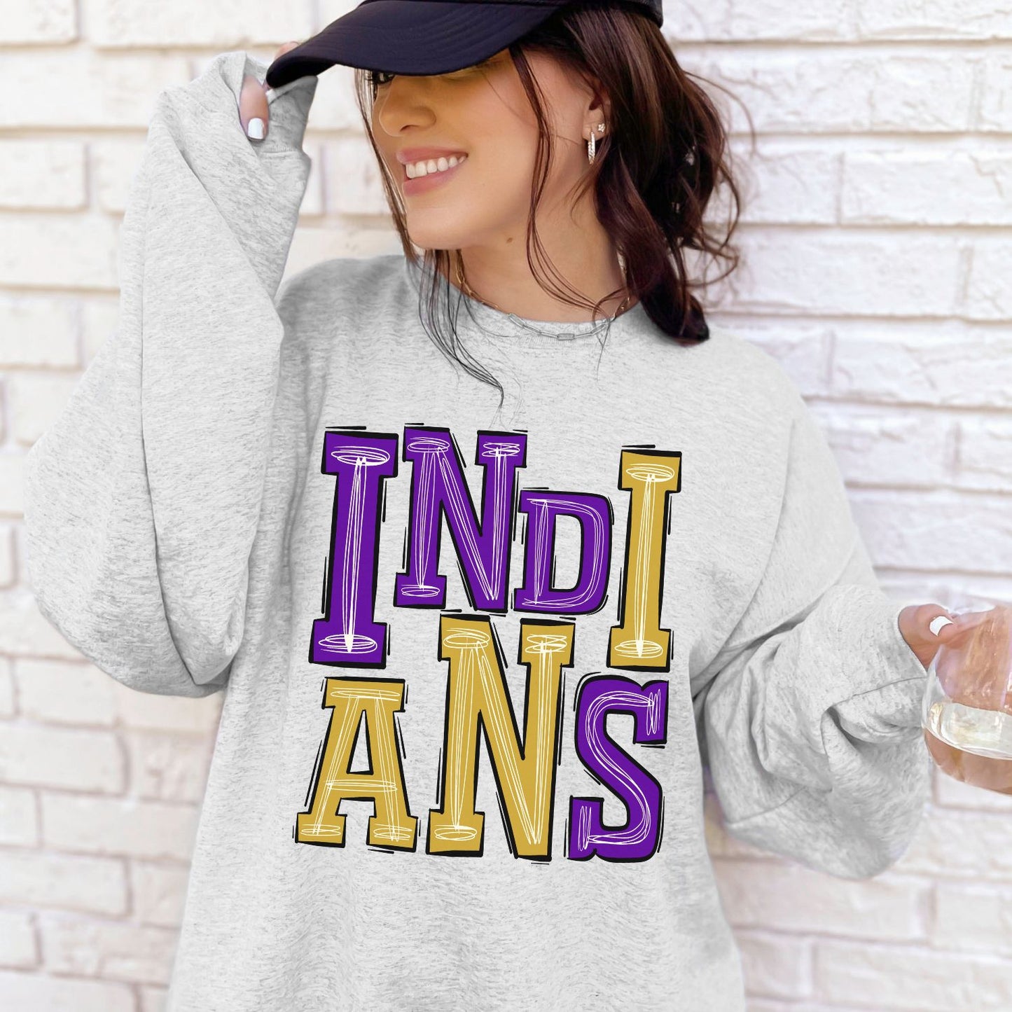 Indians Any Sport School Spirit Sublimation or DTF Transfer