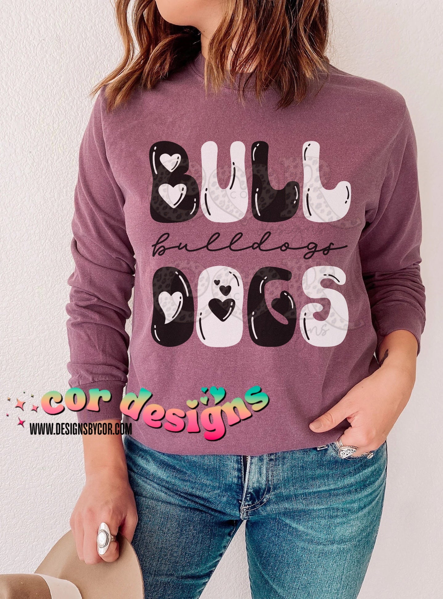 Bulldog (any color) School Spirit Sublimation or DTF Transfer