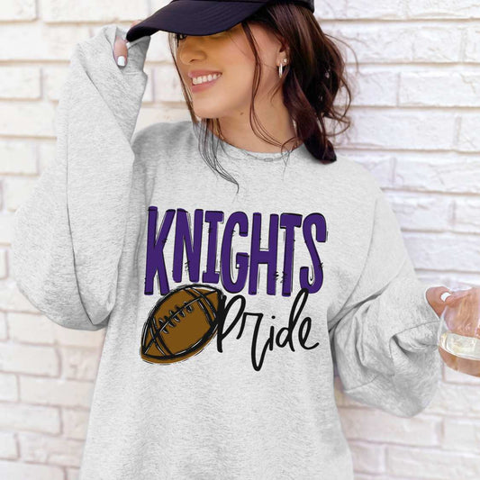 Knights Custom School Spirit Name Sublimation or DTF Transfer