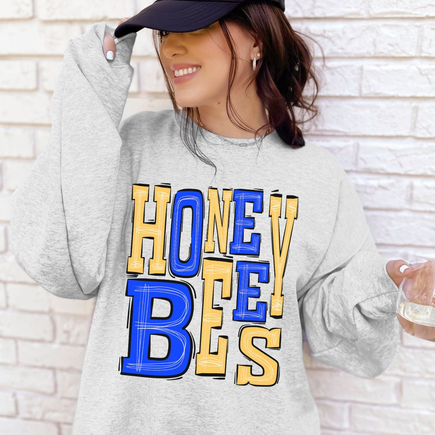 Honey Bees Any Color School Spirit Sublimation or DTF Transfer