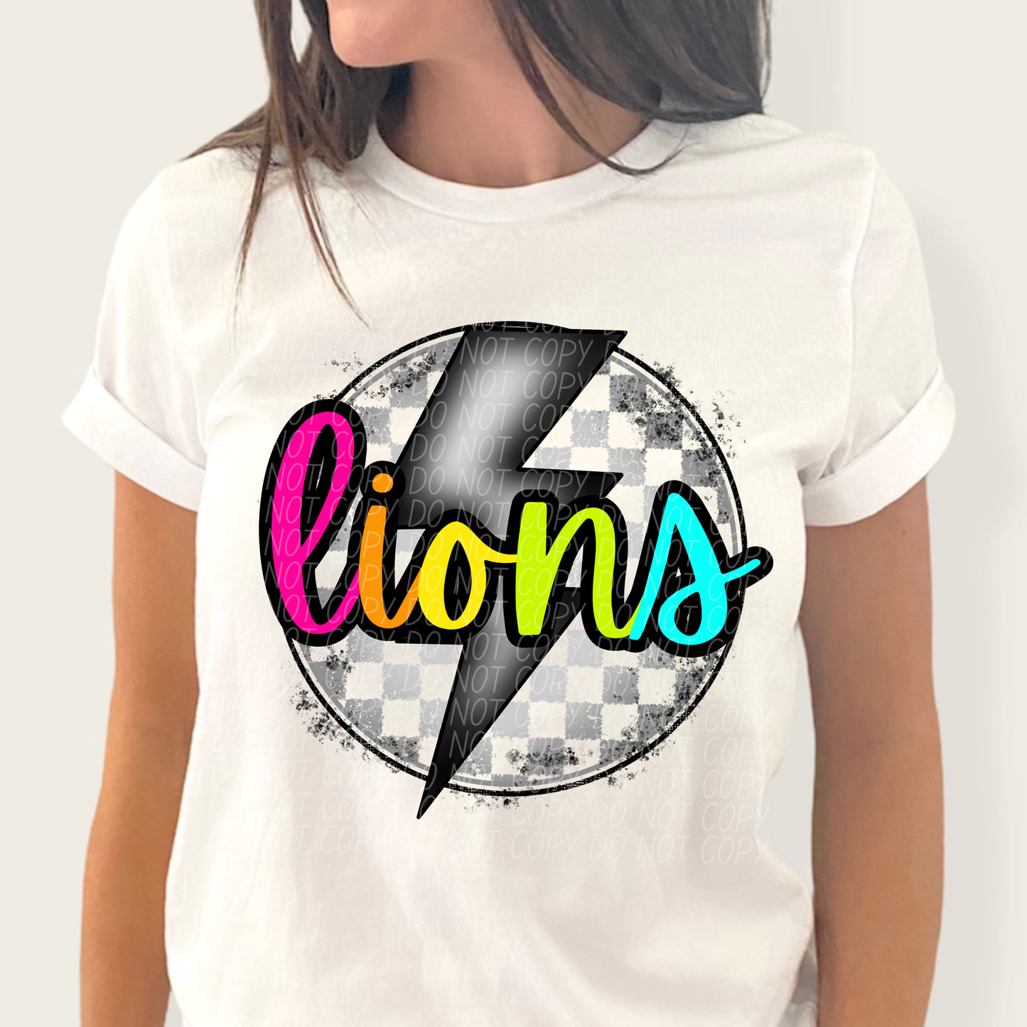 Lions School Spirit Sublimation or DTF Transfer