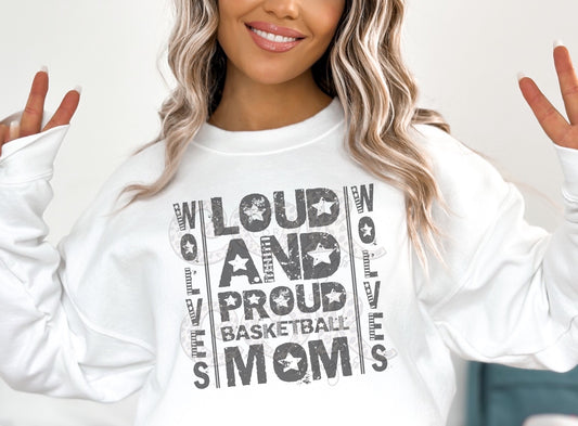 Wolves Basketball Mom School Spirit Sublimation or DTF Transfer