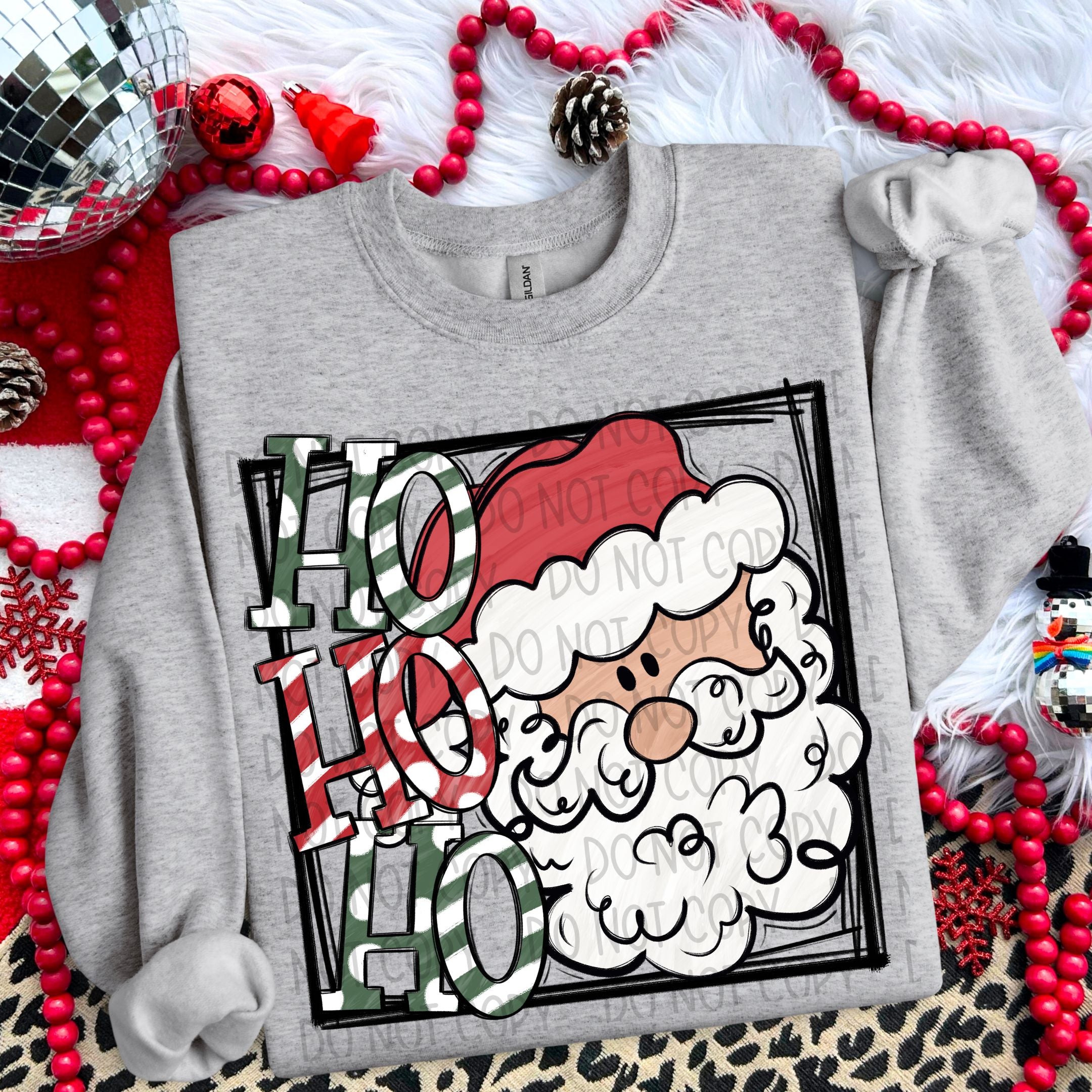 Ho Ho HO Sublimation or DTF Transfer