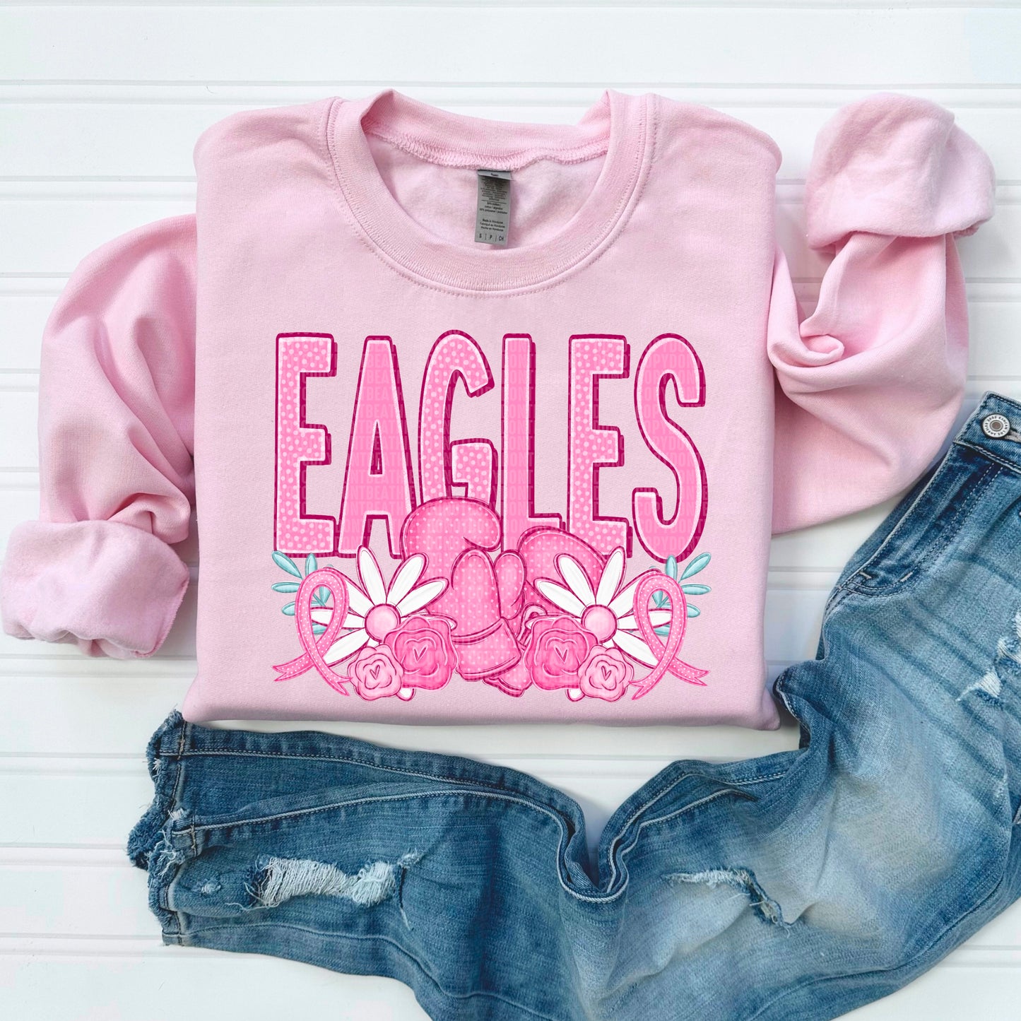 Eagles Breast Cancer Sublimation or DTF Transfers