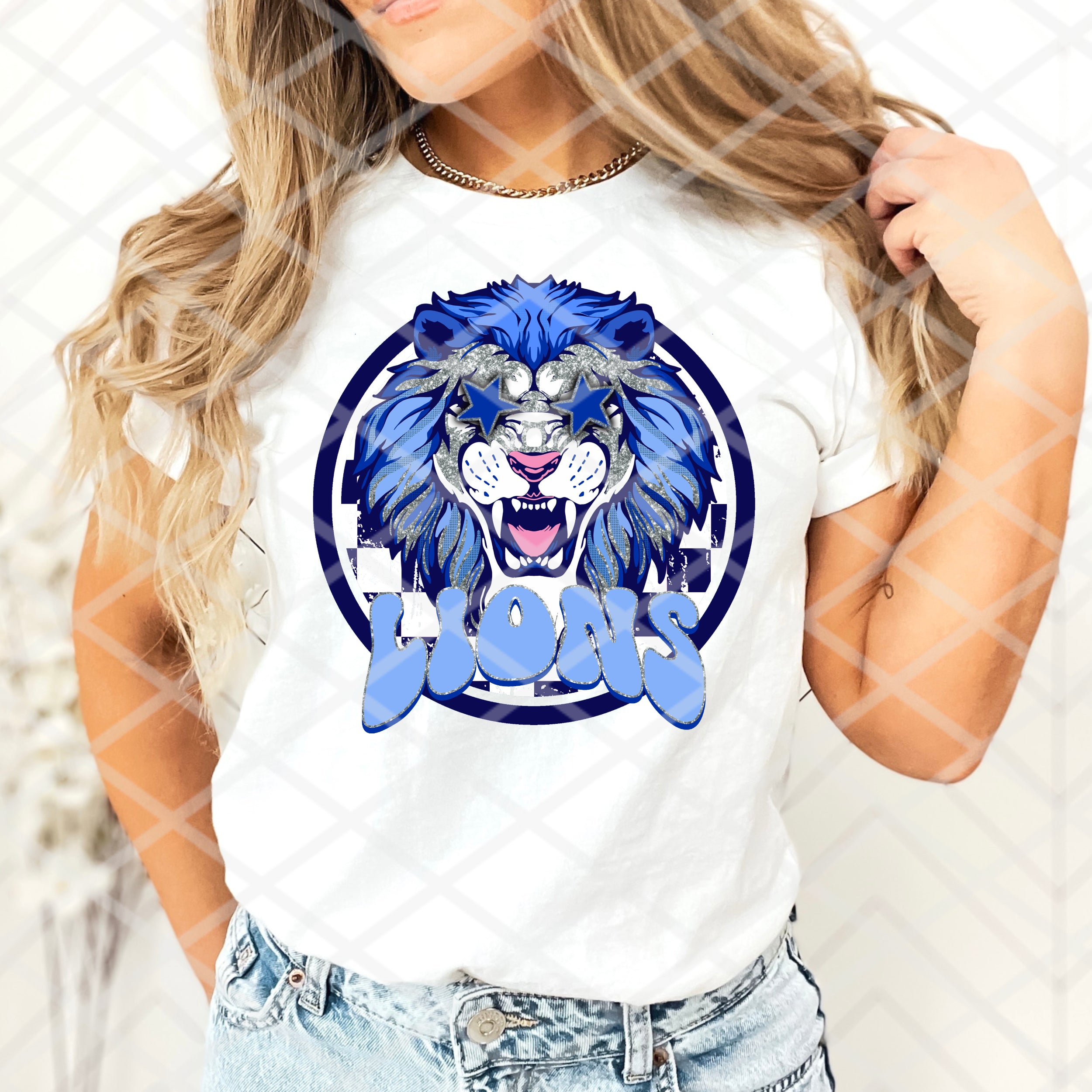 Lions Preppy Sublimation, DTF, or HTV Transfer