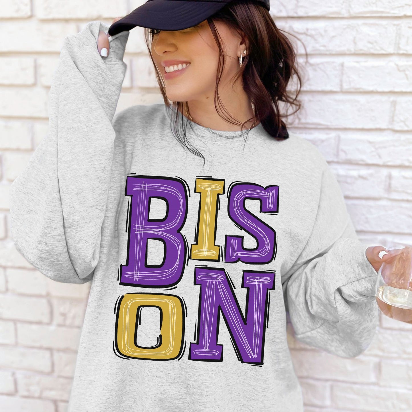 Bison School Spirit Sublimation or DTF Transfer