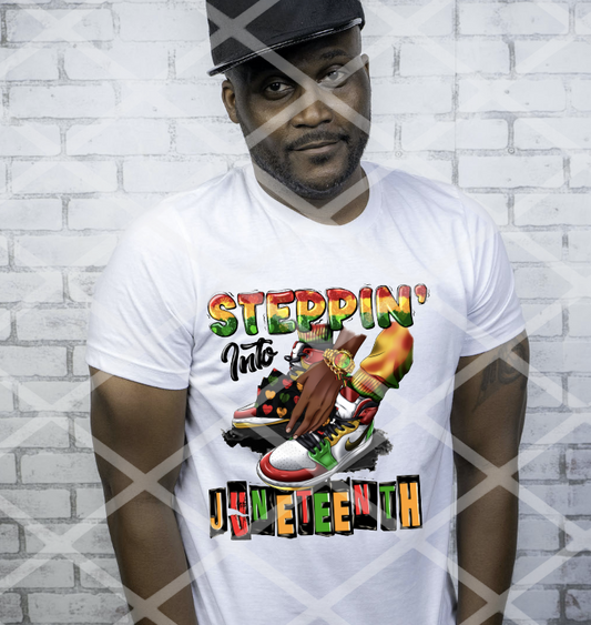 Steppin into Juneteenth, Ready to Press Sublimation Transfer